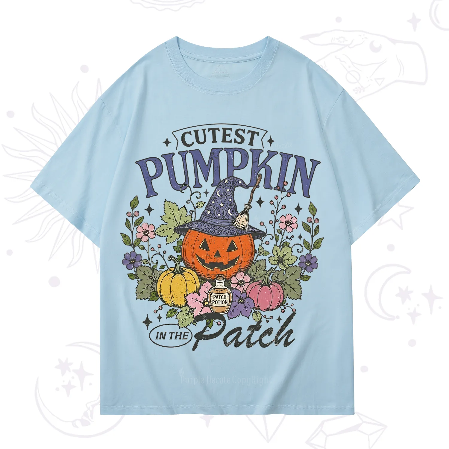 Purplehecate Cutest Pumpkin in the Patch Halloween T-Shirt