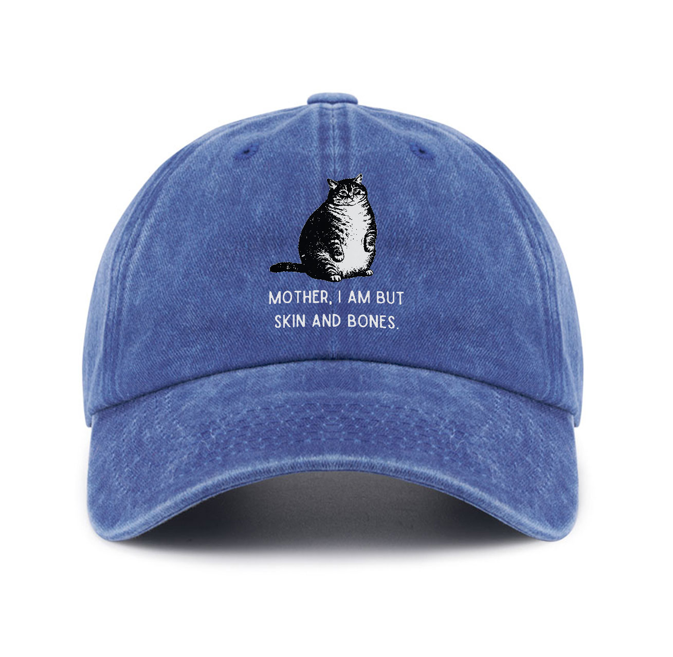 Purplehecate Cat Mother I Am But Skin And Bones Baseball Cap