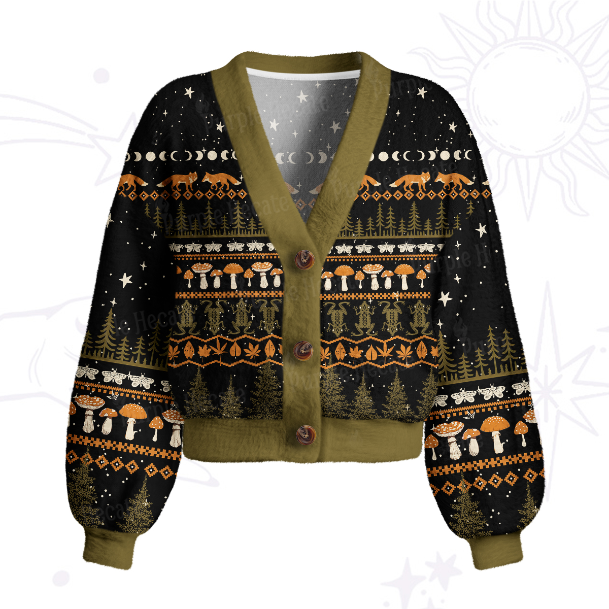 Purplehecate Mystic Woods Cardigan Sweaters