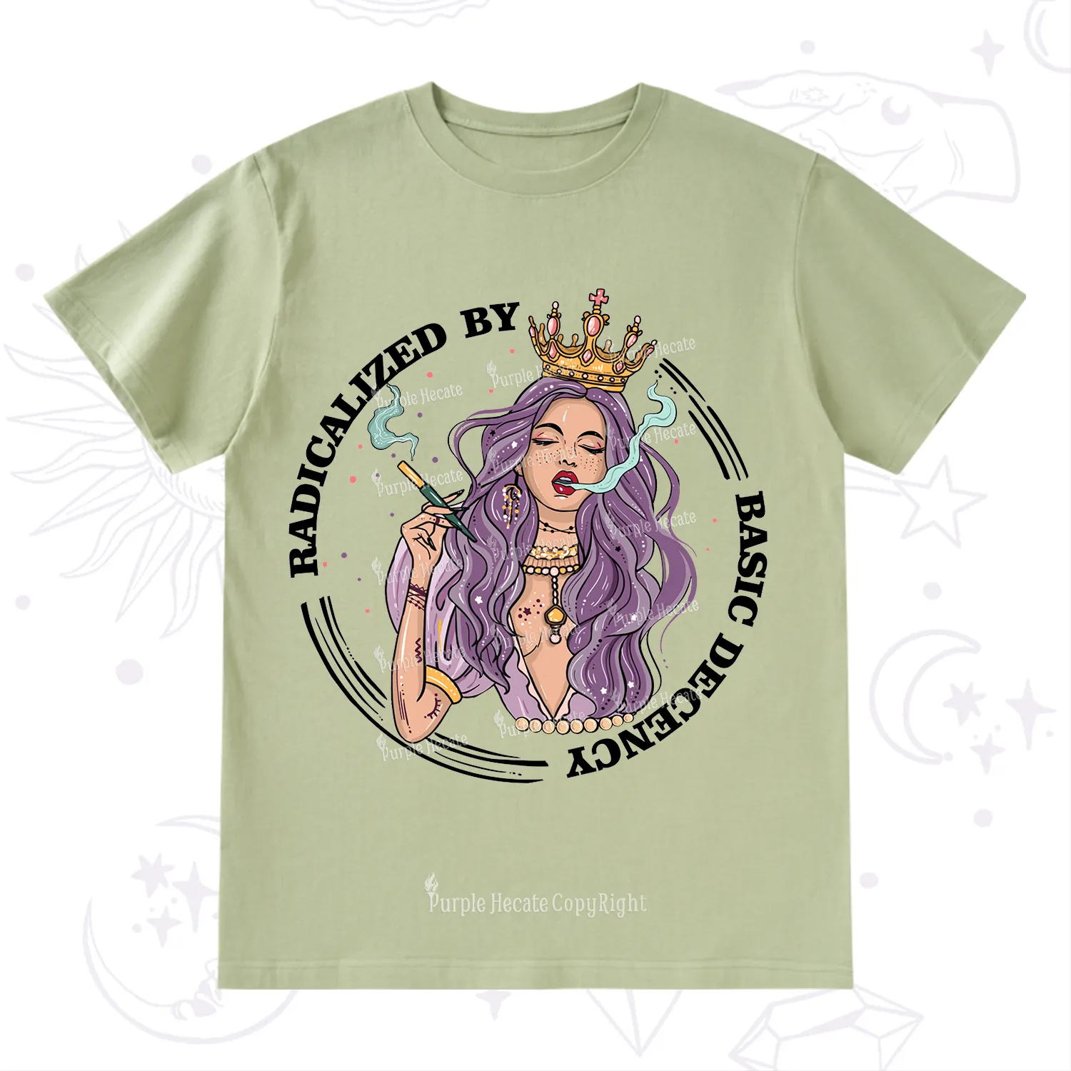 Purplehecate Radicalized By Basic Decency T-Shirt