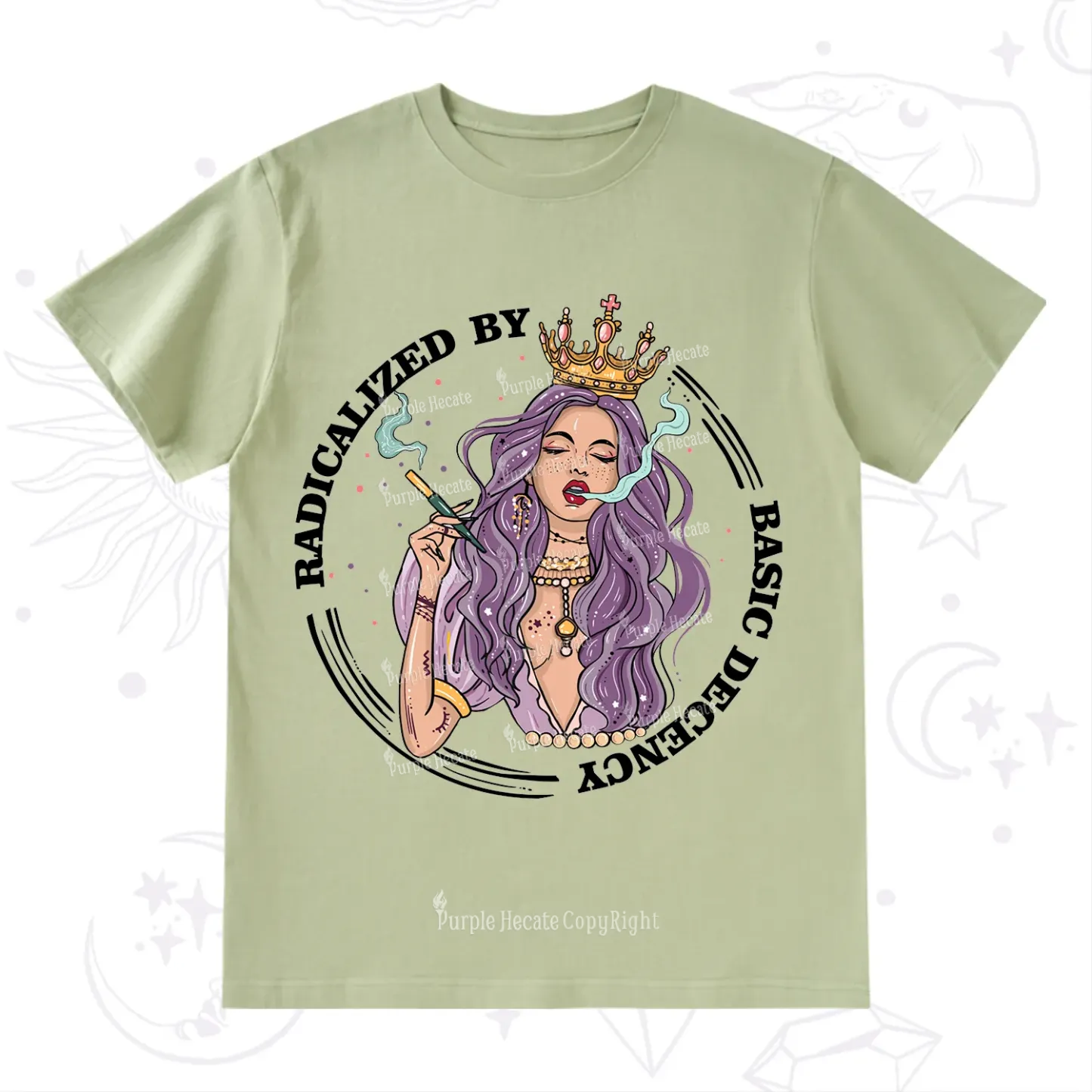 Purplehecate Radicalized By Basic Decency T-Shirt