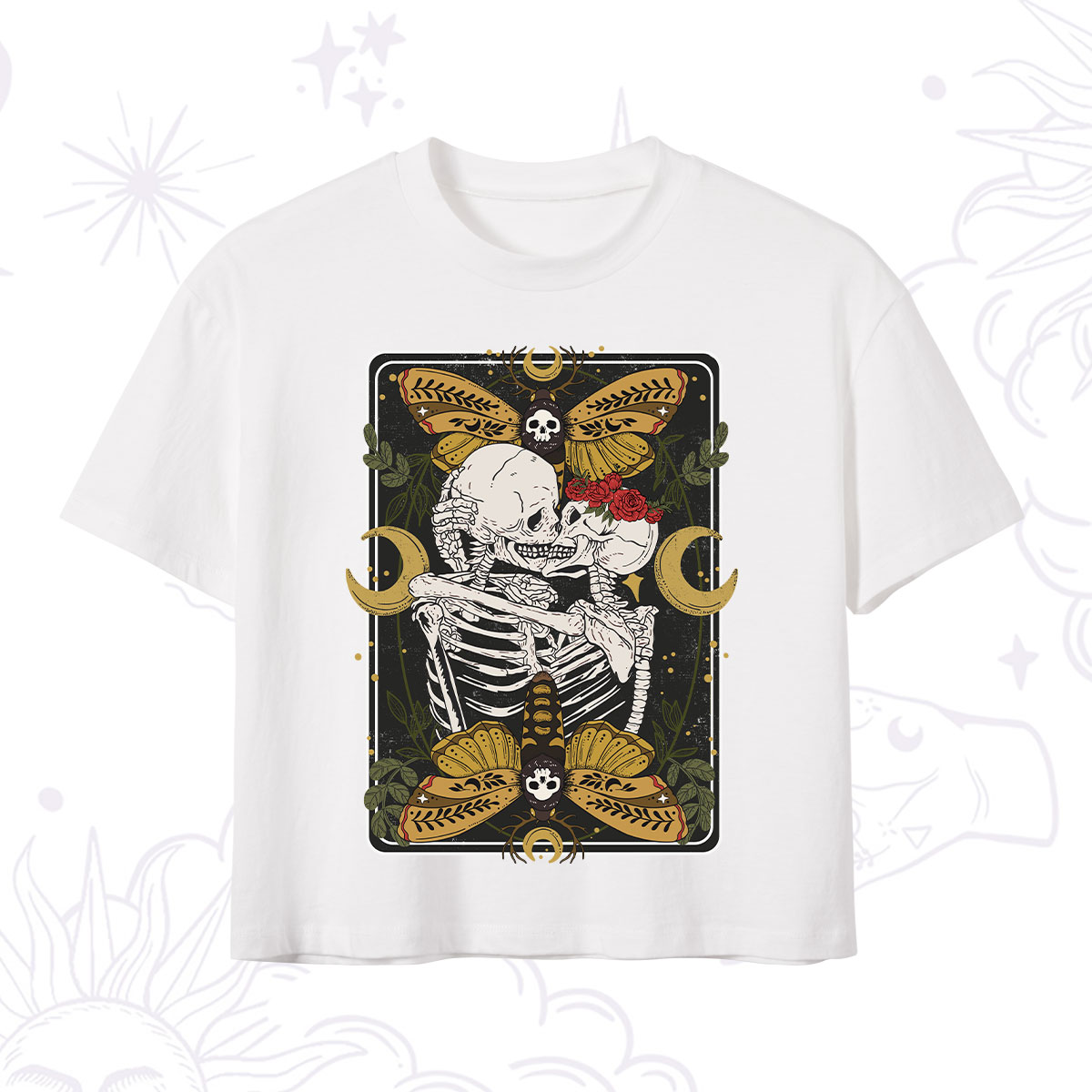 Purplehecate Deathless Moonlit Love Crop T-Shirt 