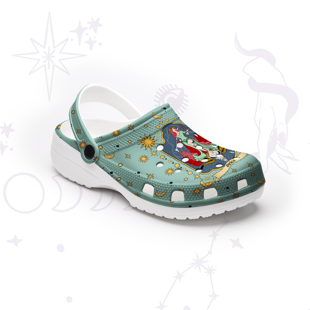 Purplehecate Aries Zodiac Rubber Clogs