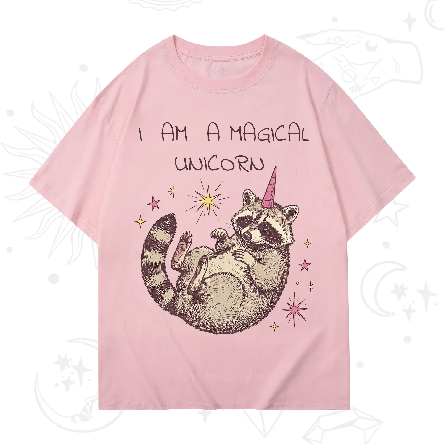 Purplehecate I Am A Magical Unicorn Raccoon T-Shirt
