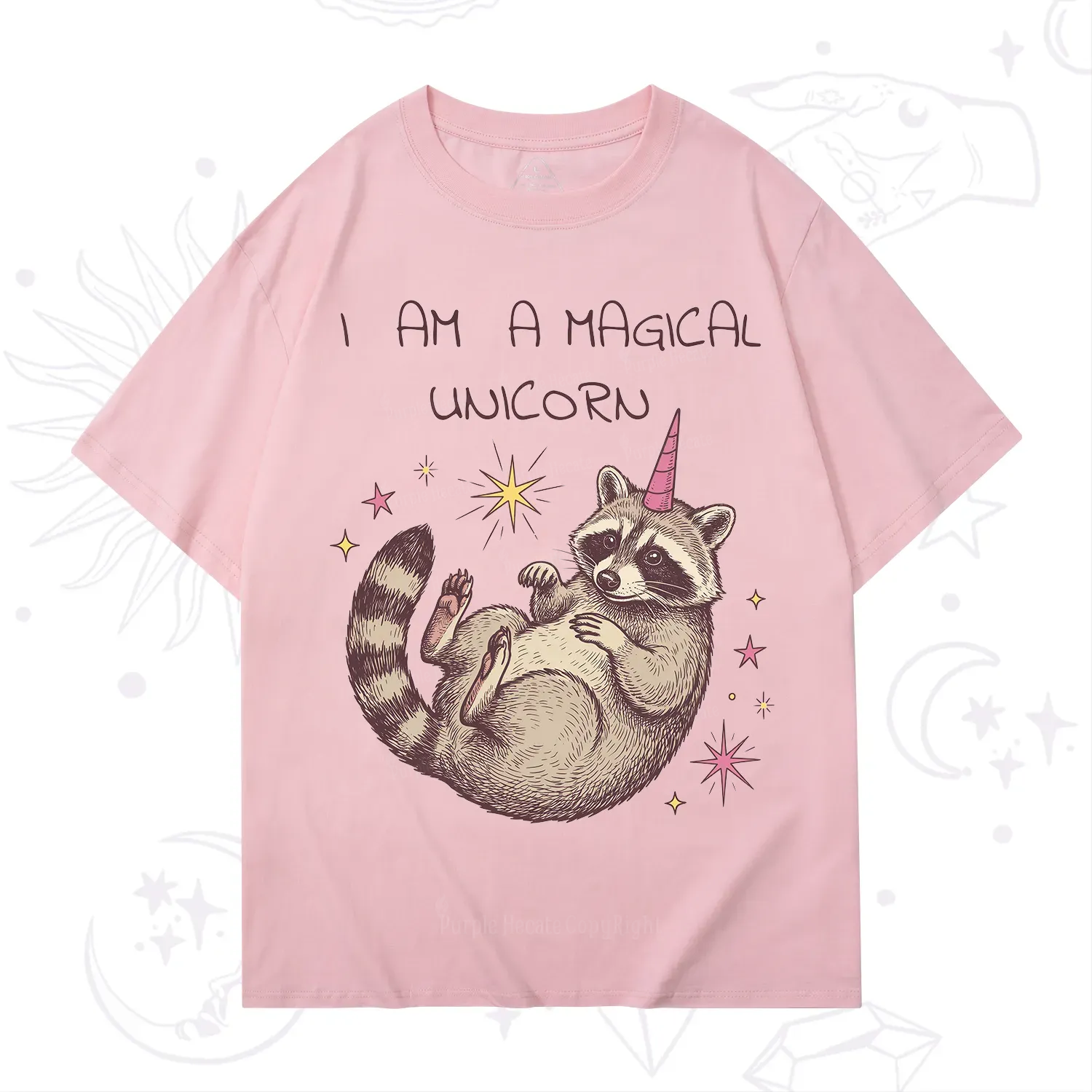 Purplehecate I Am A Magical Unicorn Raccoon T-Shirt