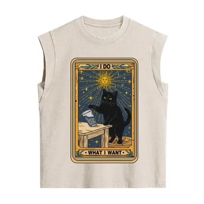 Purplehecate I Do What I Want Cats Vintage Washed Tank