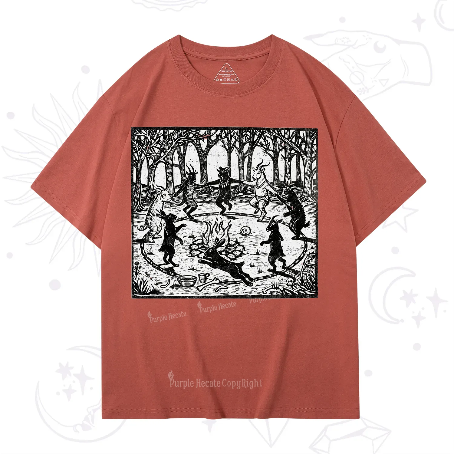 Purplehecate Woodland Rites of the Black Goat T-Shirt