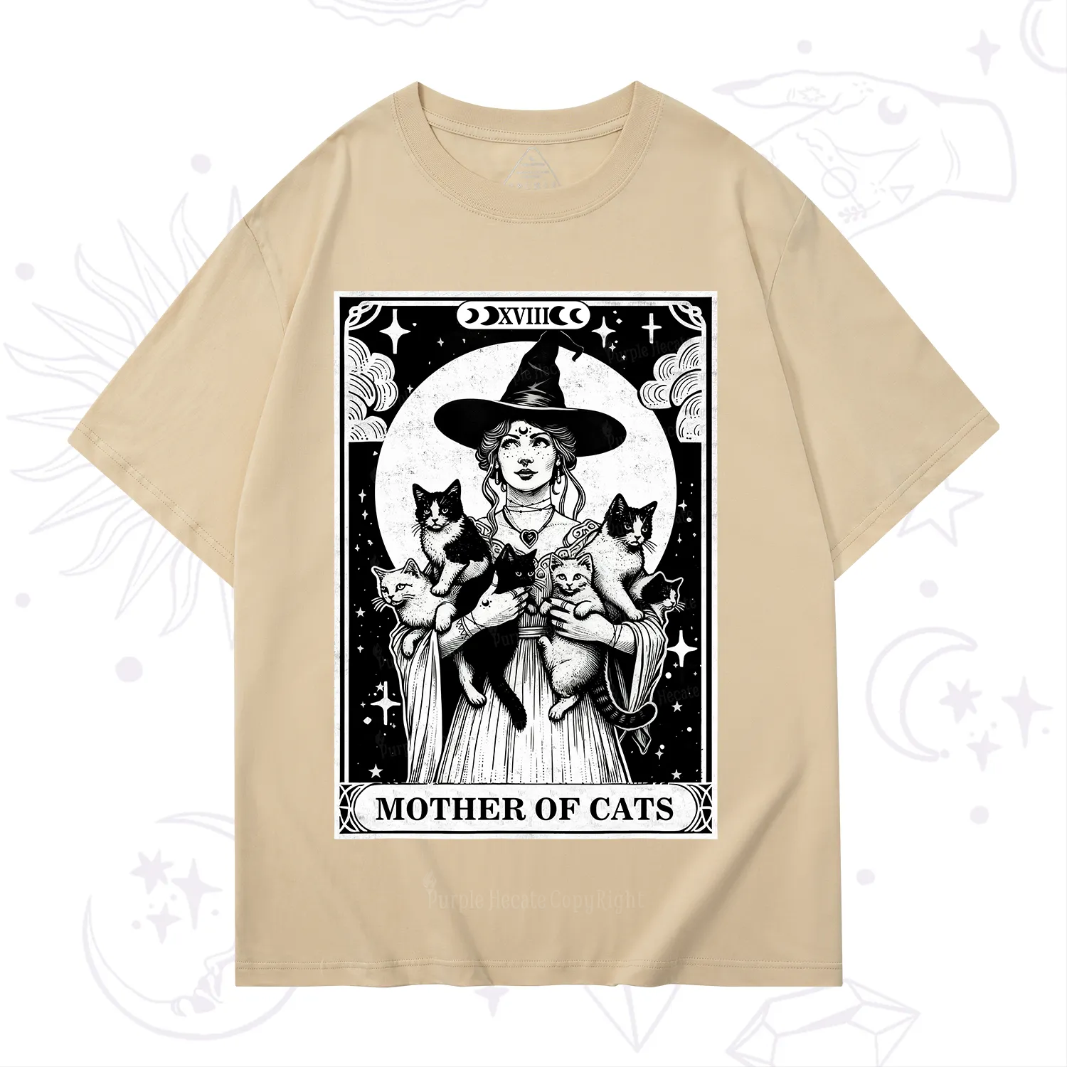 Purplehecate The Mother of Cats Tarot T-Shirt