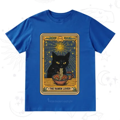 Purplehecate The Ramen Lover Cat Tarot T-Shirt