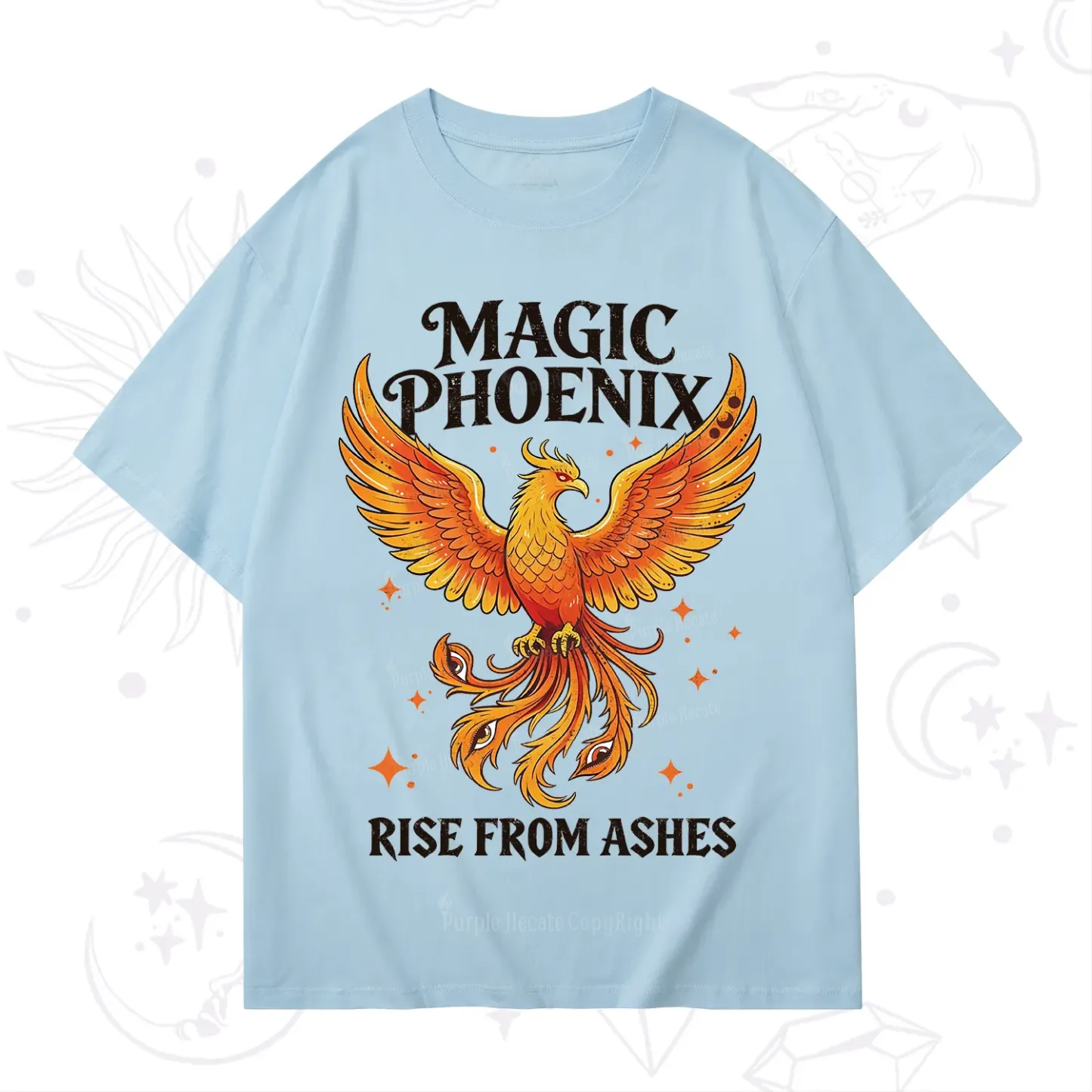 Purplehecate Magic Phoenix Rise From Ashes T-Shirt