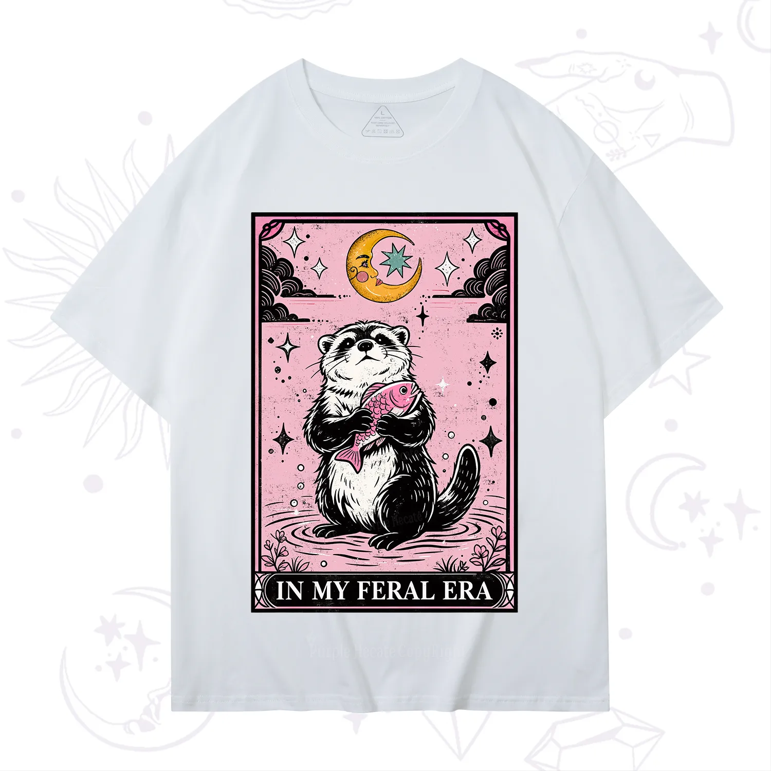 Purplehecate The In My Feral Era Tarot Otter T-Shirt