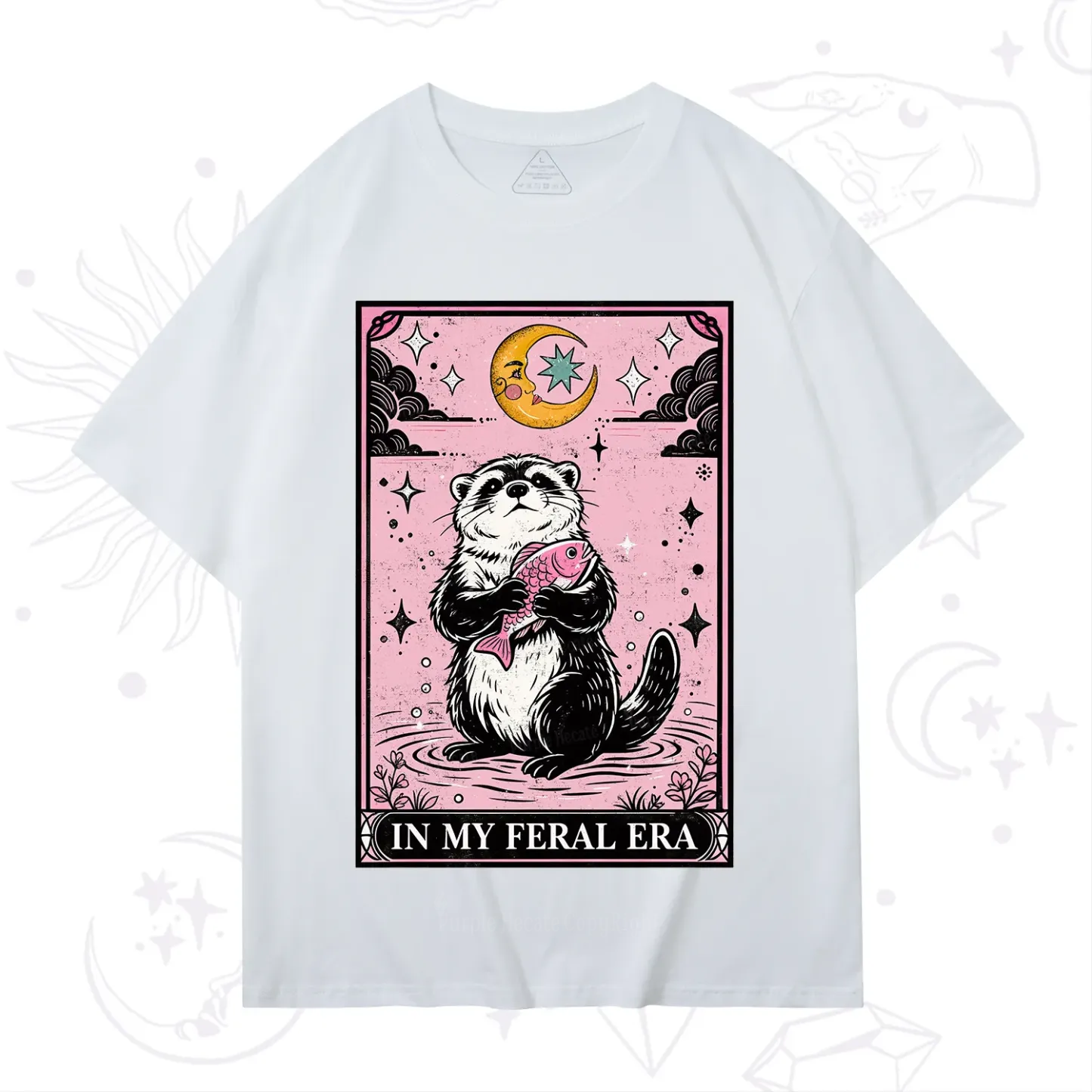 Purplehecate The In My Feral Era Tarot Otter T-Shirt