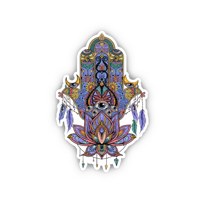 Purplehecate Hamsa Evil Eye Sticker