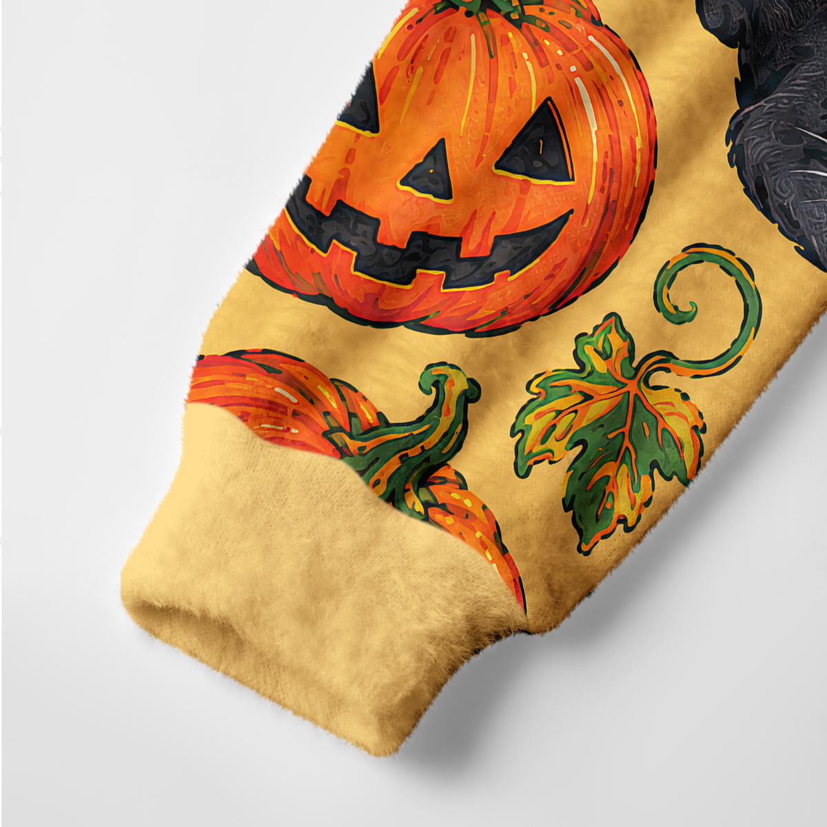 Purplehecate Pumpkin Witch Cat Ugly Cardigan Sweaters