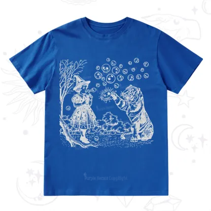 Purplehecate Girl and Tiger T-Shirt