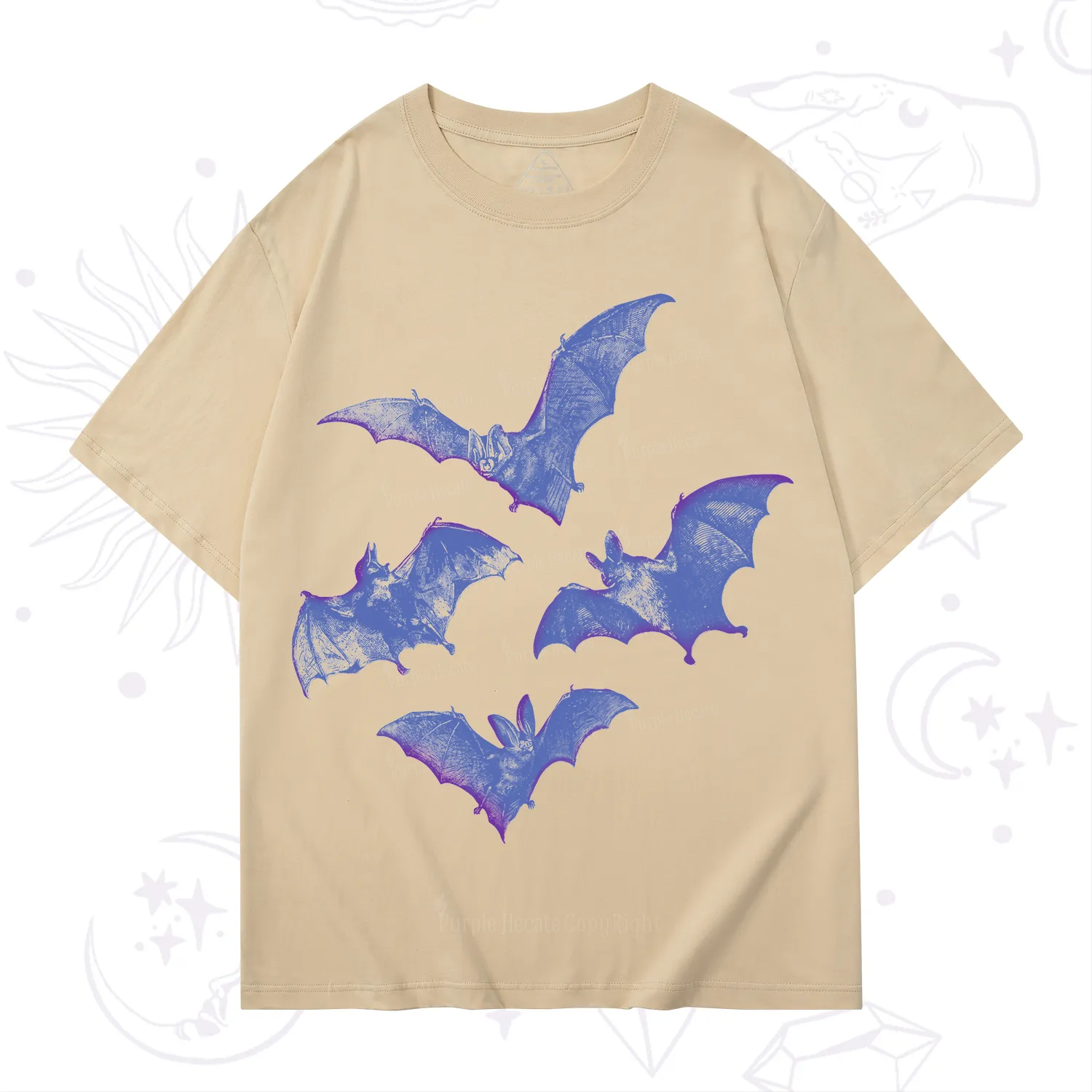 Purplehecate Vintage Bats T-Shirt
