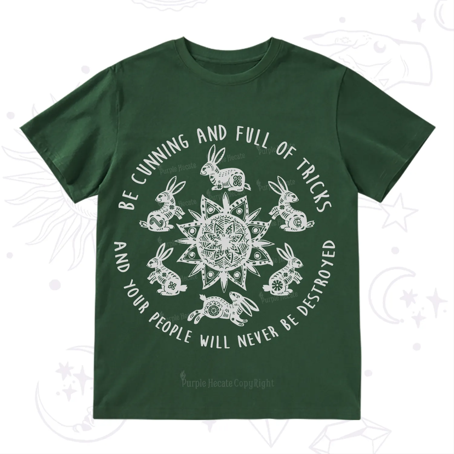 Purplehecate Cunning Rabbit Protection Spell T-Shirt