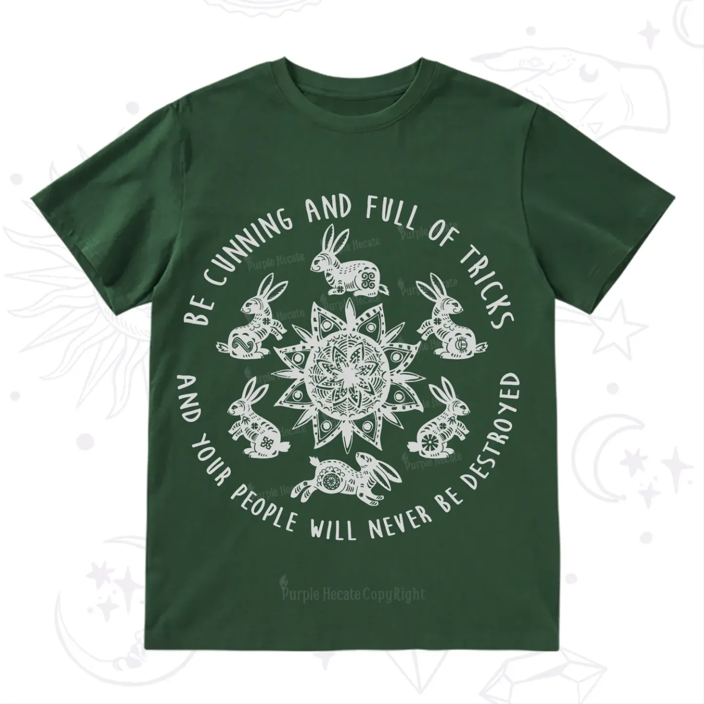 Purplehecate Cunning Rabbit Protection Spell T-Shirt