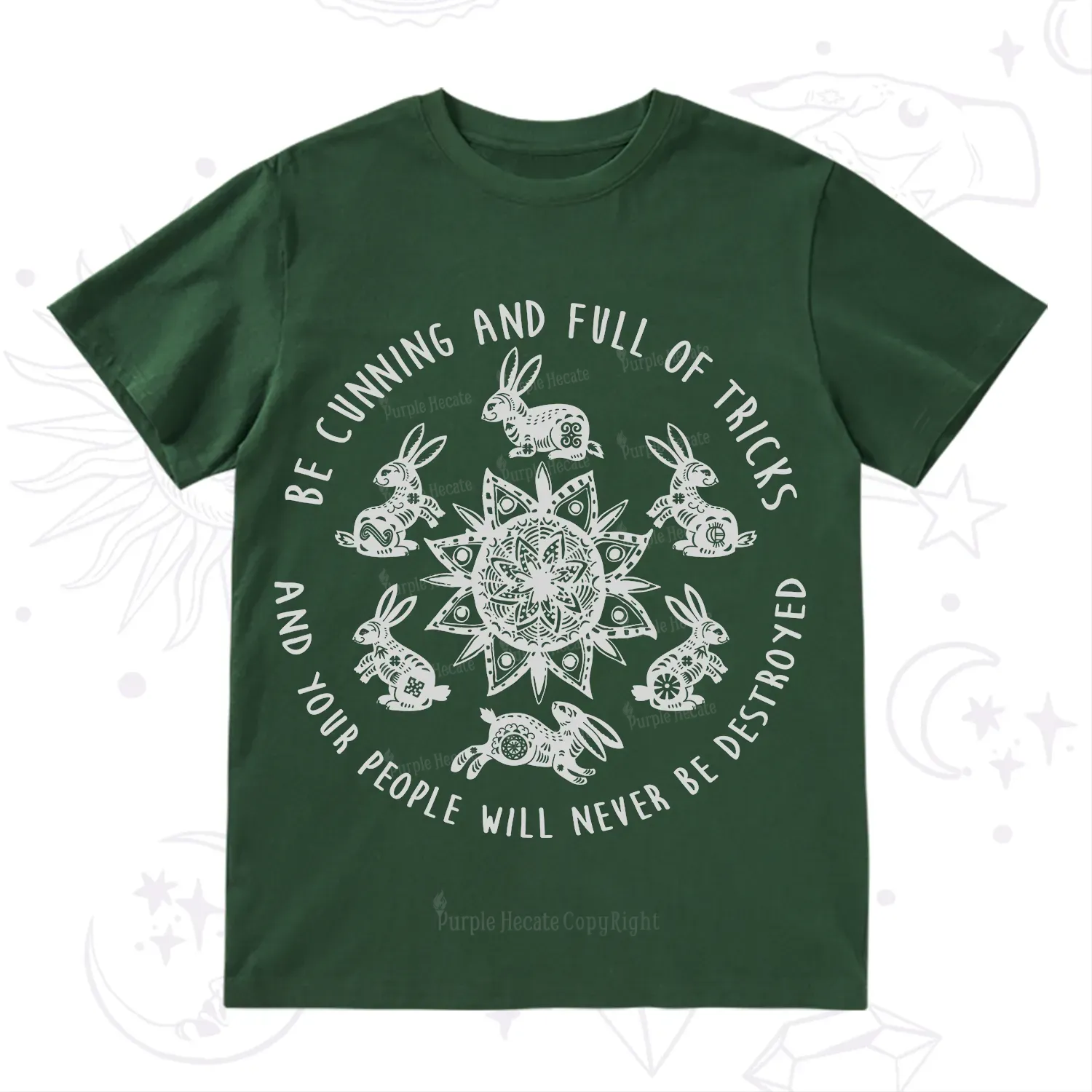 Purplehecate Cunning Rabbit Protection Spell T-Shirt