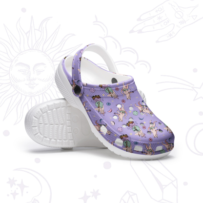 Purplehecate Cat Coven Rubber Clogs