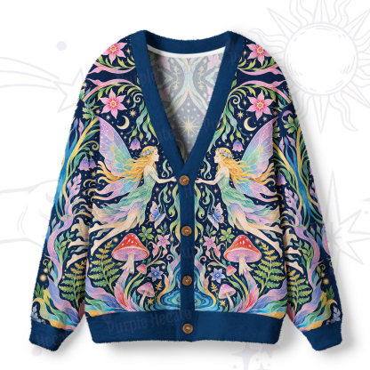 Purplehecate Forest Fairy Ugly Cardigan Sweaters