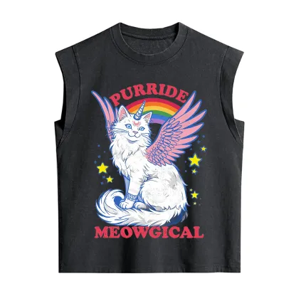 Purplehecate Purride Meowgical Vintage Washed Tank