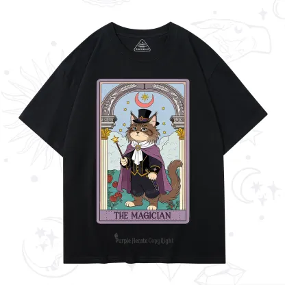 Purplehecate The Magician Cat Tarot T-Shirt