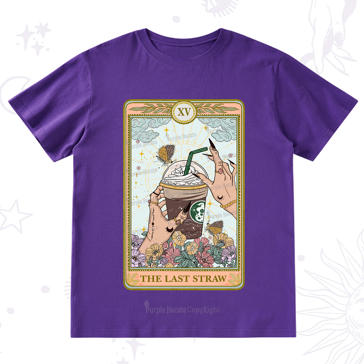 Purplehecate The Last Straw Tarot T-Shirt
