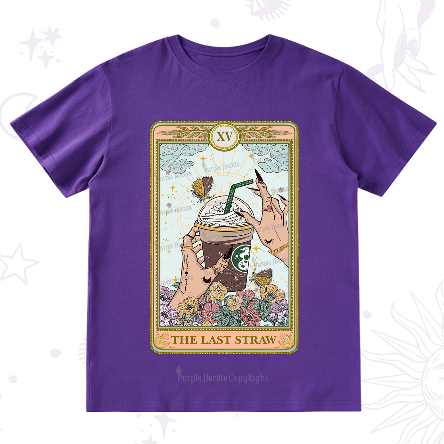 Purplehecate The Last Straw Tarot T-Shirt