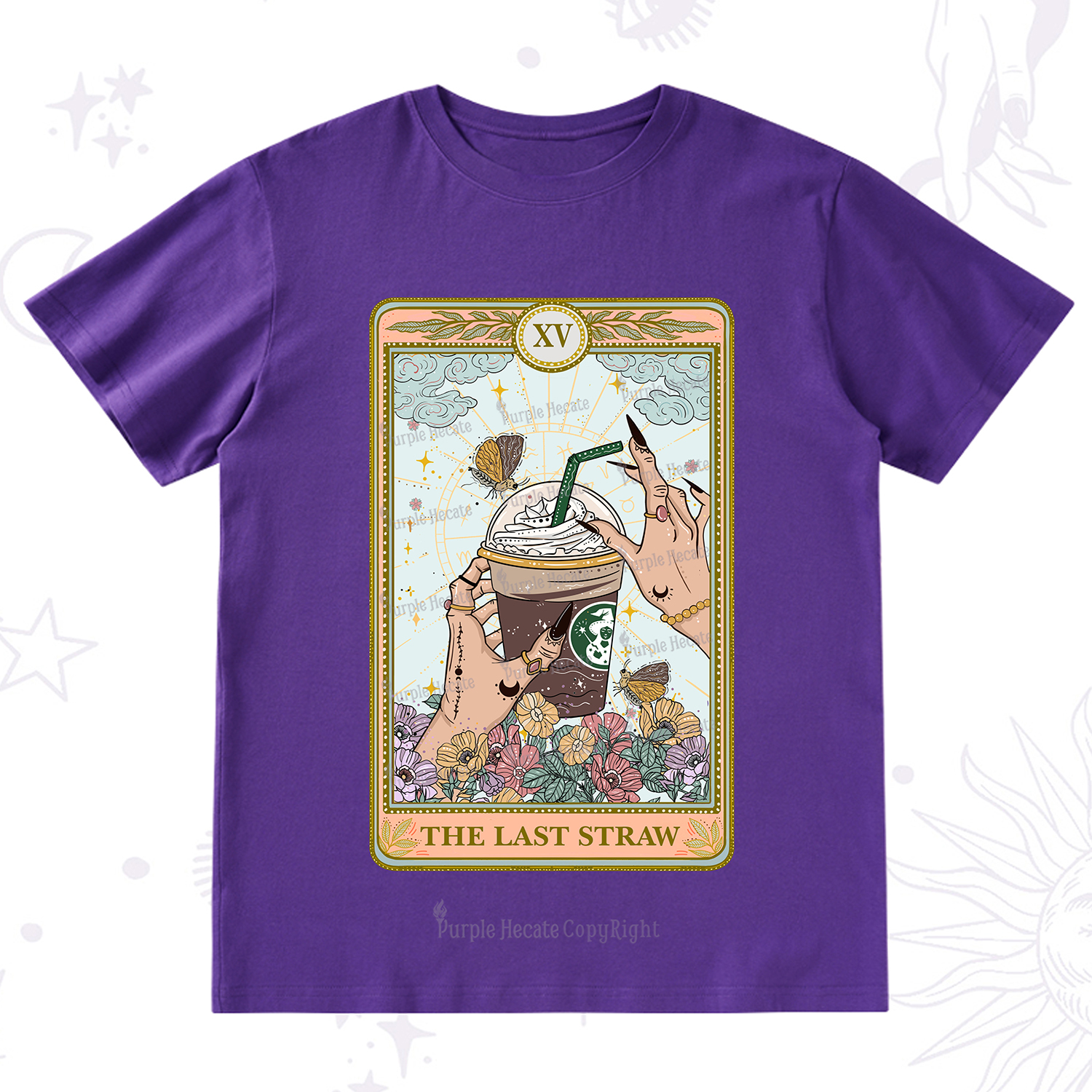 Purplehecate The Last Straw Tarot T-Shirt