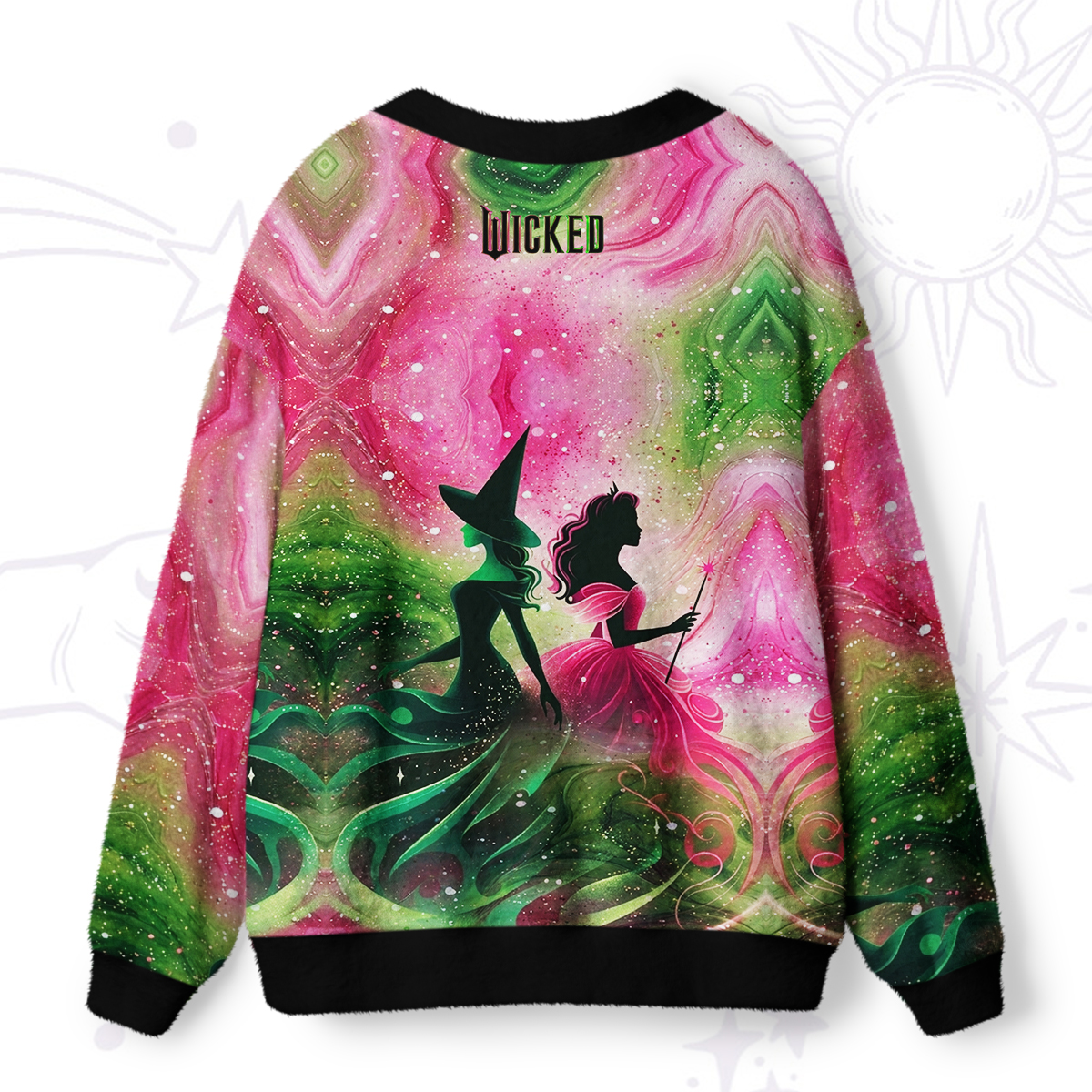 Purplehecate Wicked Enchanted Sisters Ugly Cardigan Sweaters