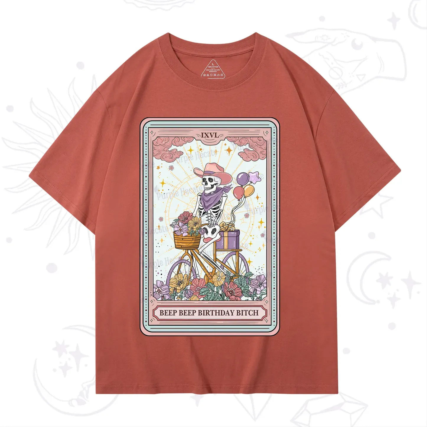 Purplehecate The Beep Beep Birthday Bitch Tarot T-Shirt
