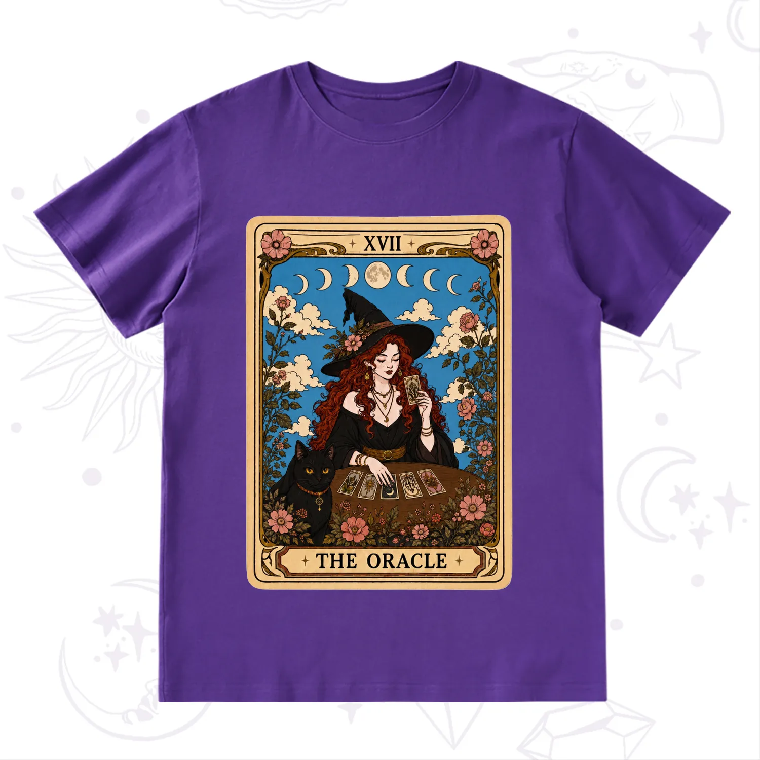 Purplehecate The Oracle Witch Tarot T-Shirt