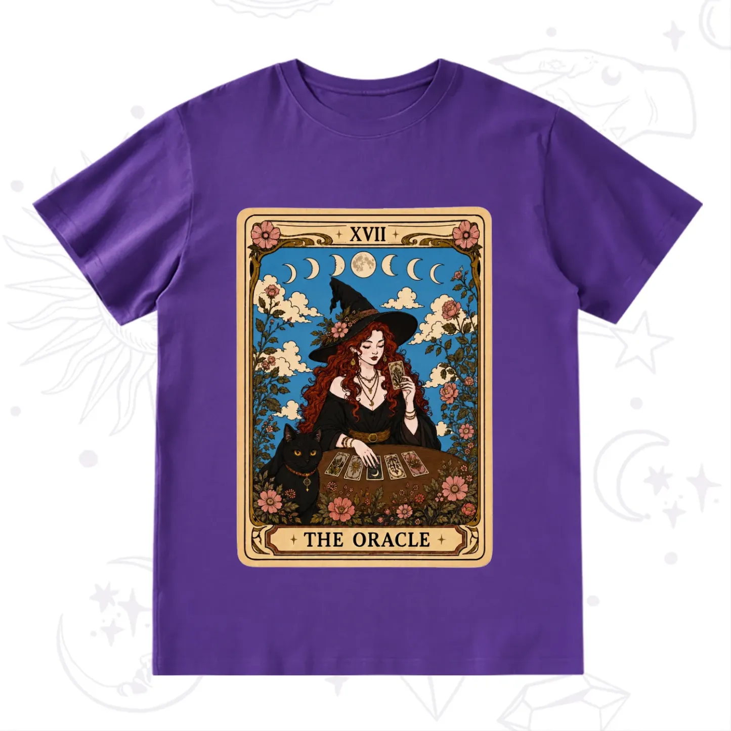 Purplehecate The Oracle Witch Tarot T-Shirt