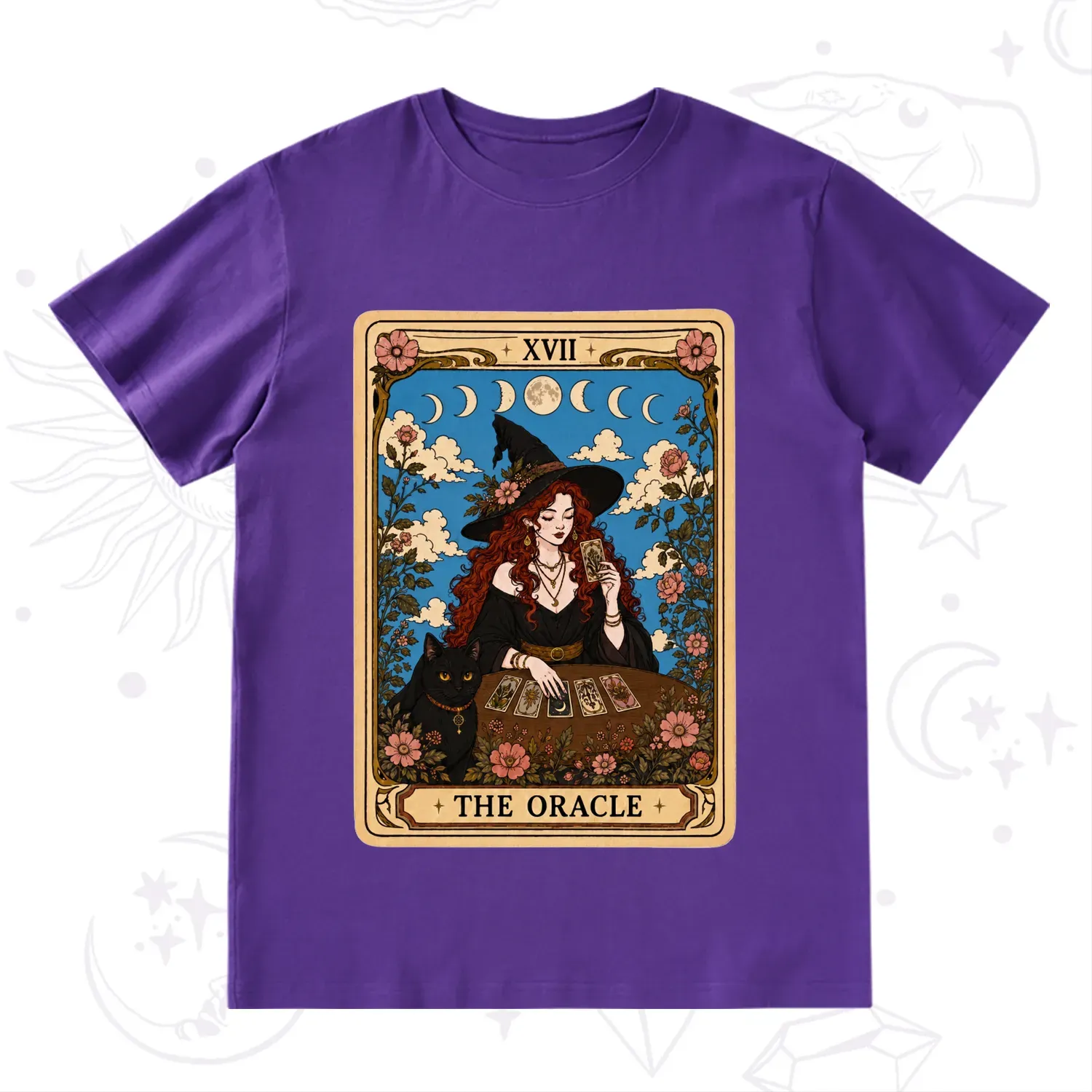 Purplehecate The Oracle Witch Tarot T-Shirt