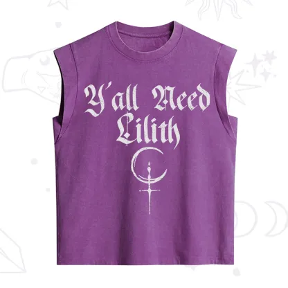 Purplehecate Y'all Need Lilith Vintage Washed Tank