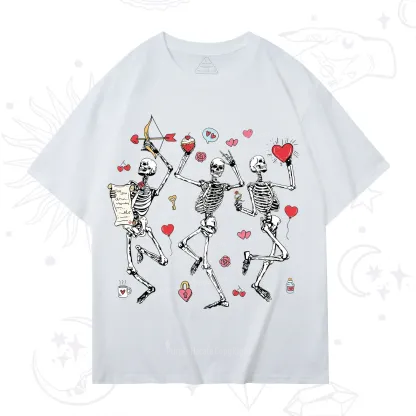 Purplehecate Skeleton Dancing Valentine T-Shirt