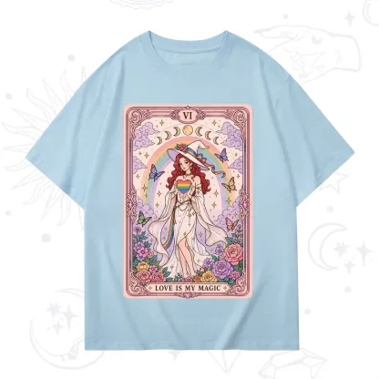 Purplehecate The Love Is My Magic Tarot Pride T-Shirt