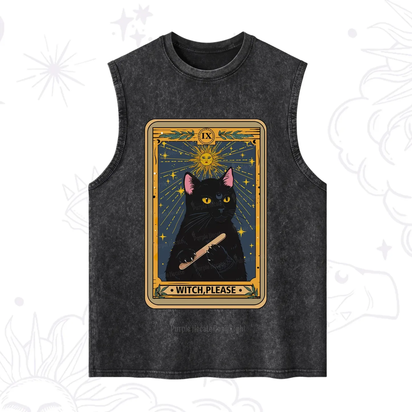 Purplehecate The Witch Please Tarot Washed Tank