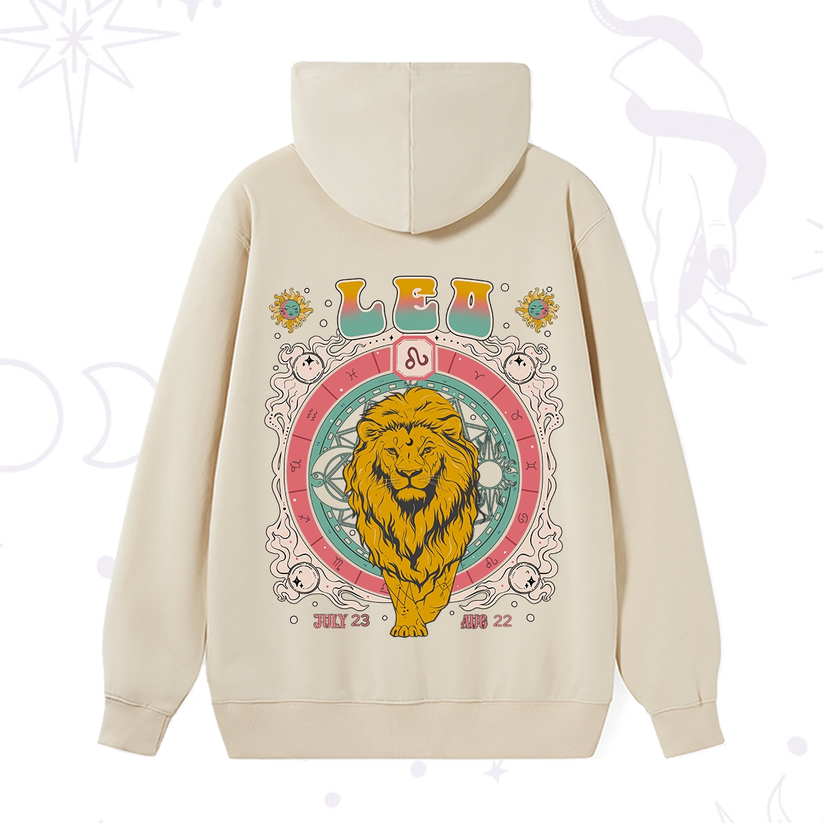 Purplehecate Leo Cosmic Zodiac Hoodie