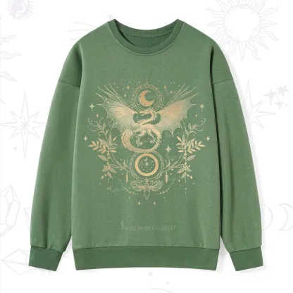 Purplehecate Celestial Dragon Moon Phase Sweatshirt