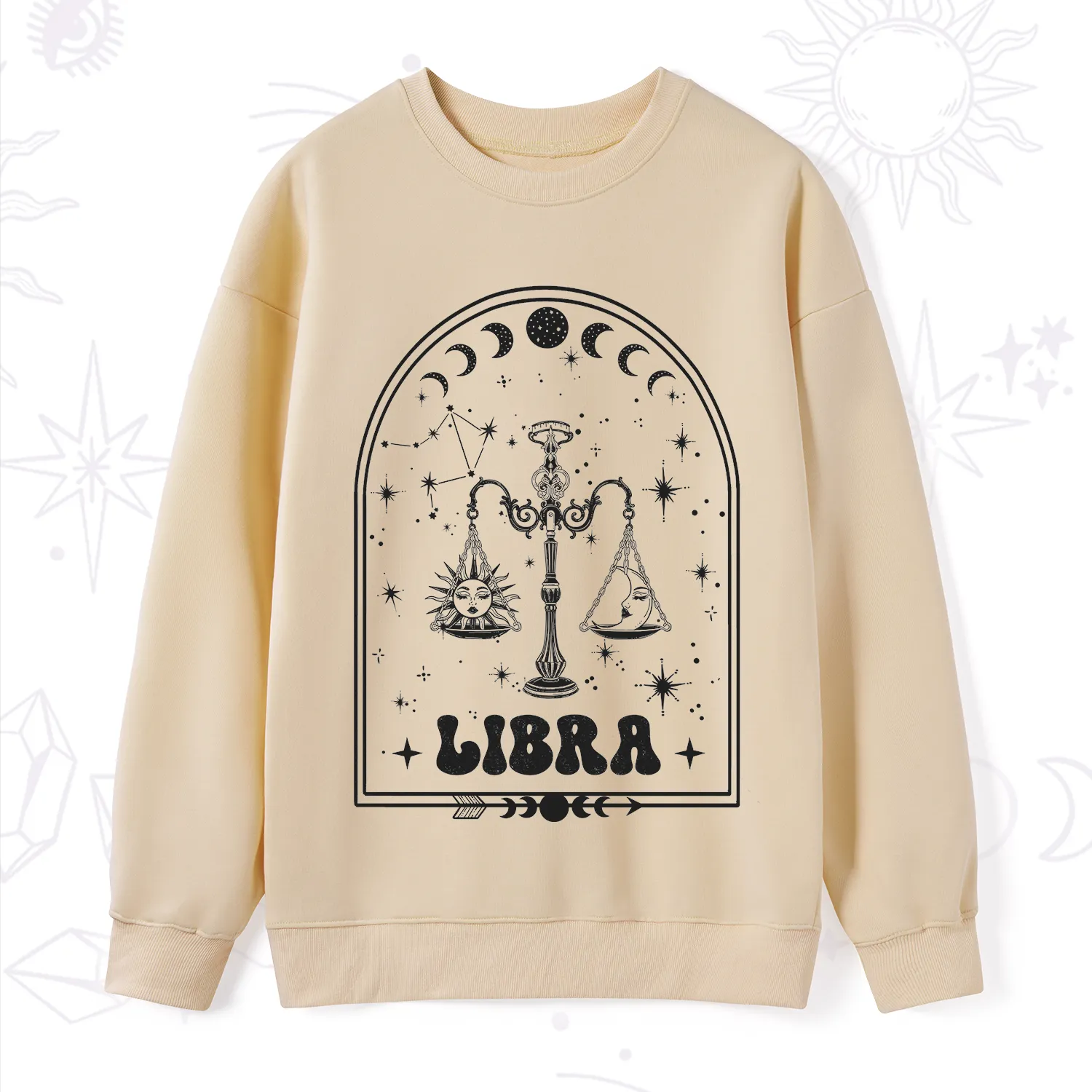 Purplehecate Zodiac Libra Under the Stars Sweatshirt