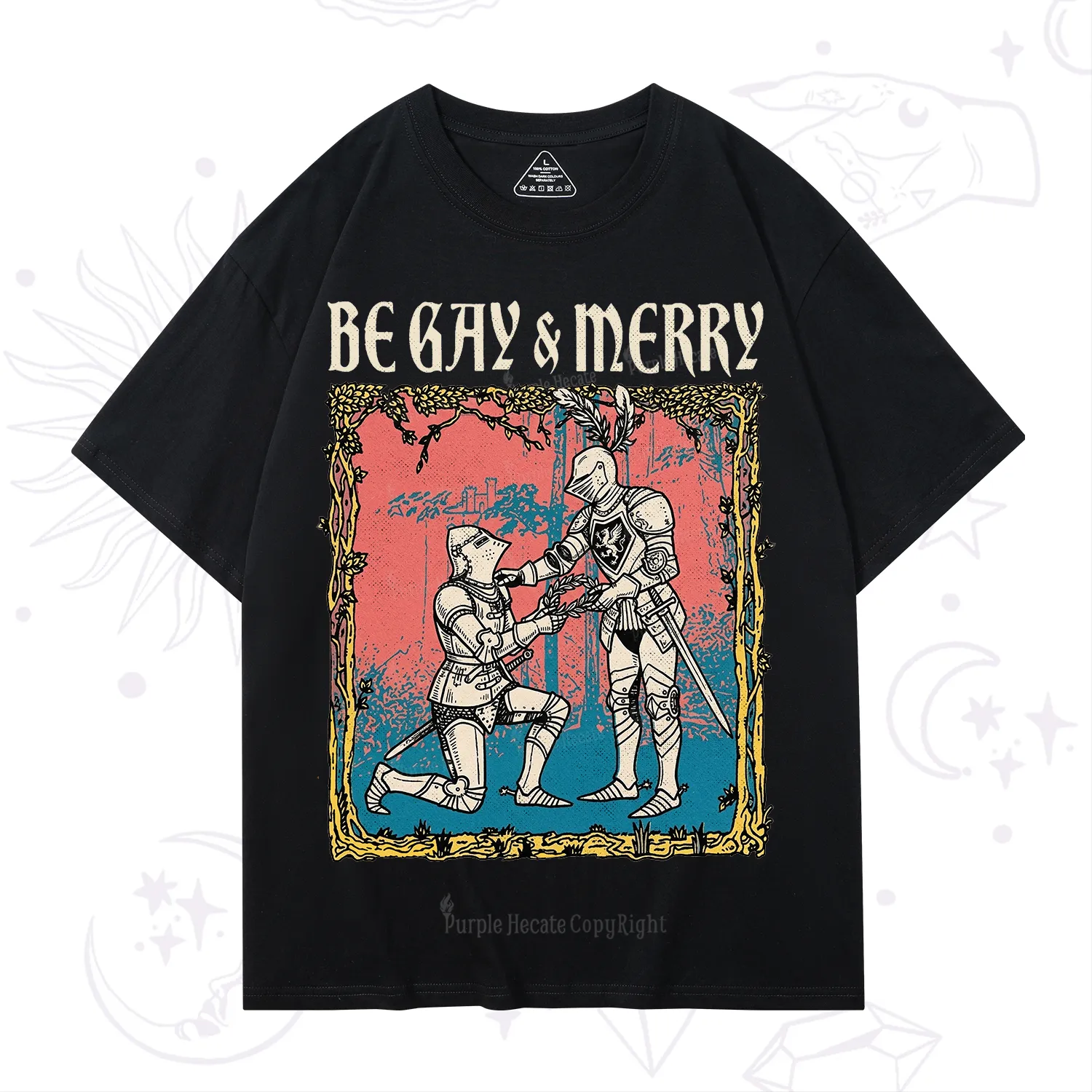 Purplehecate Be Gay & Merry Chivalry Pride T-Shirt