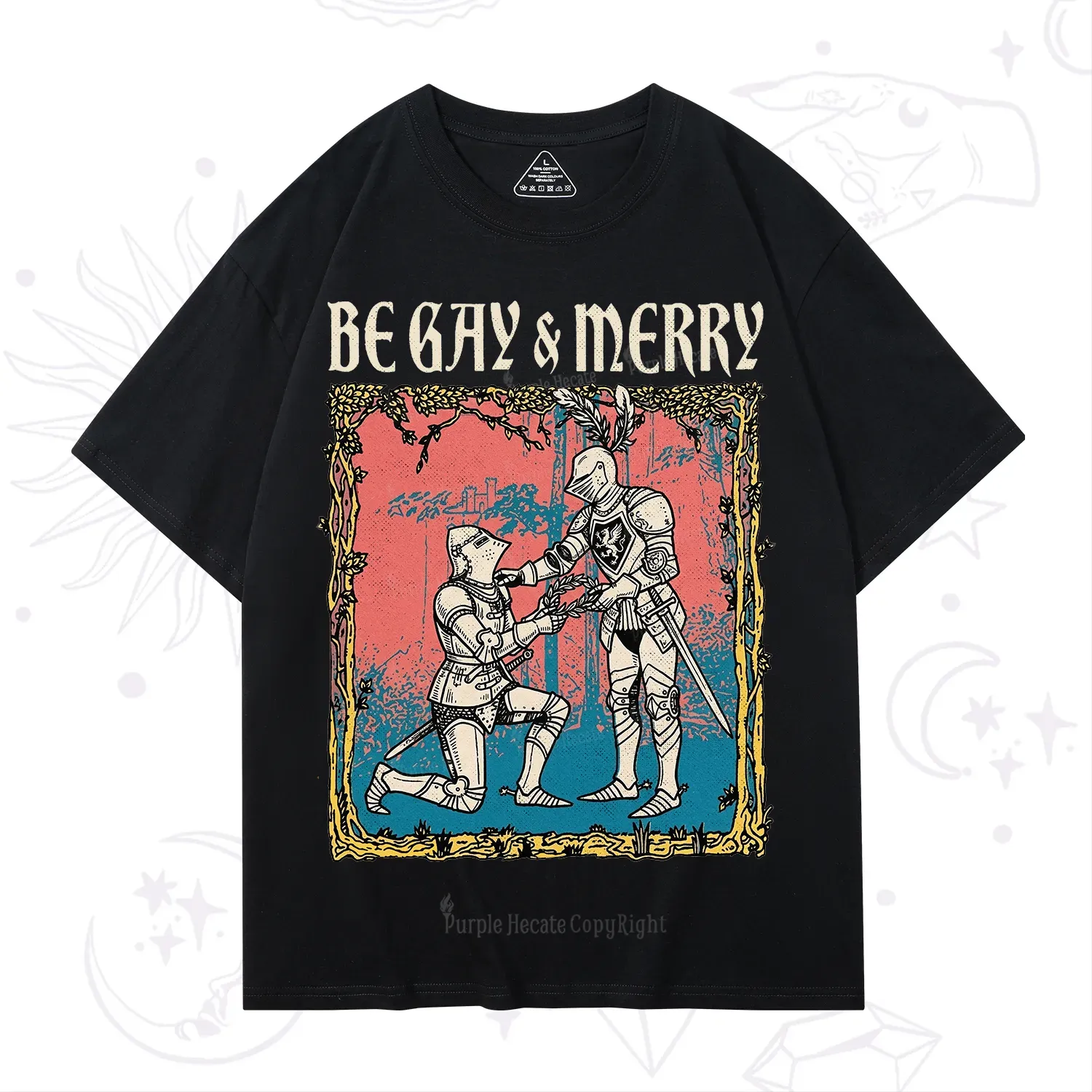 Purplehecate Be Gay & Merry Chivalry Pride T-Shirt