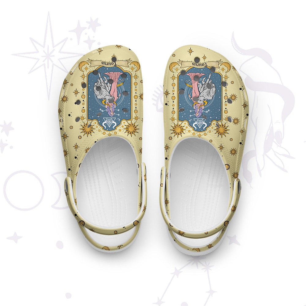 Purplehecate Taurus Zodiac Rubber Clogs