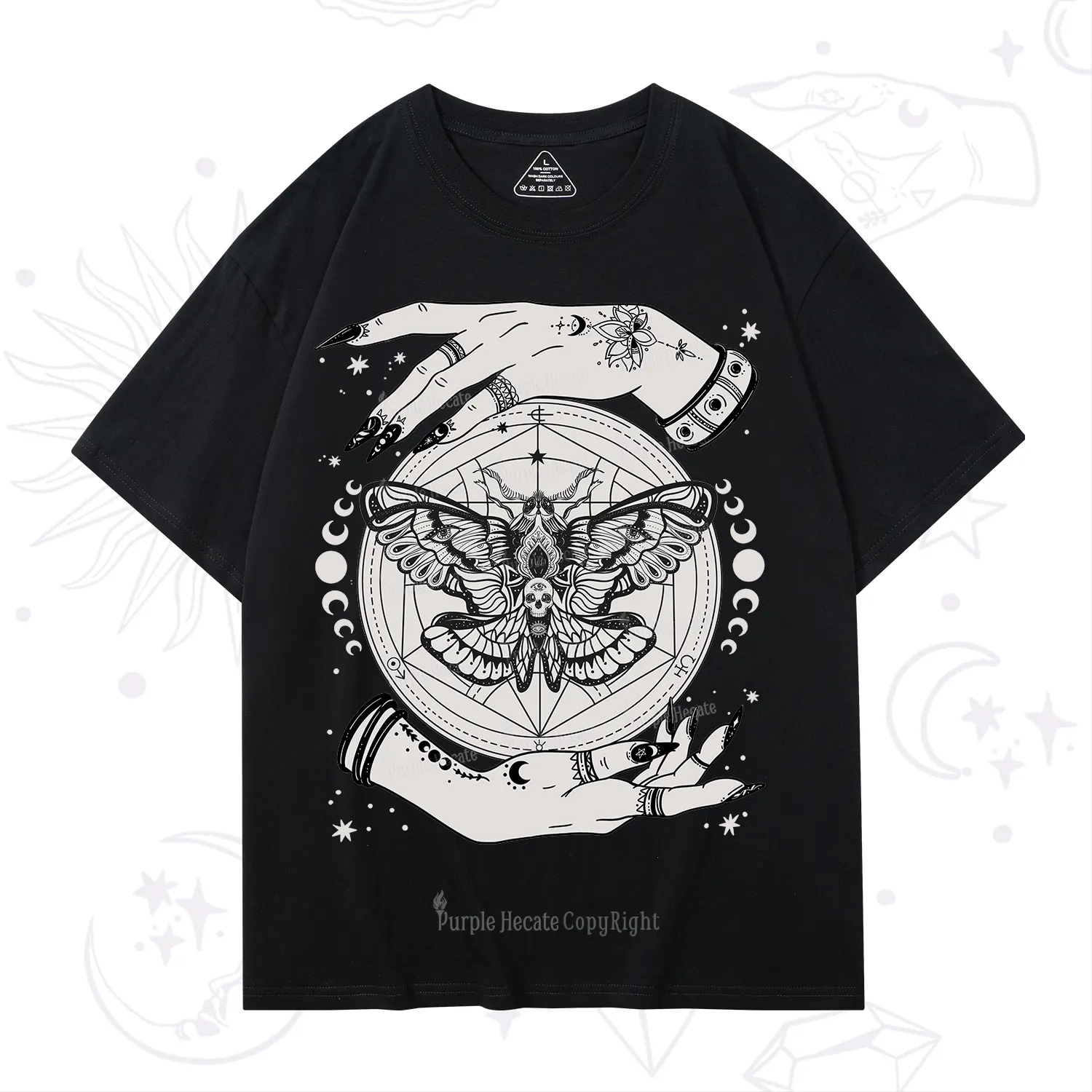 Purplehecate Alchemy Death Moth T-Shirt