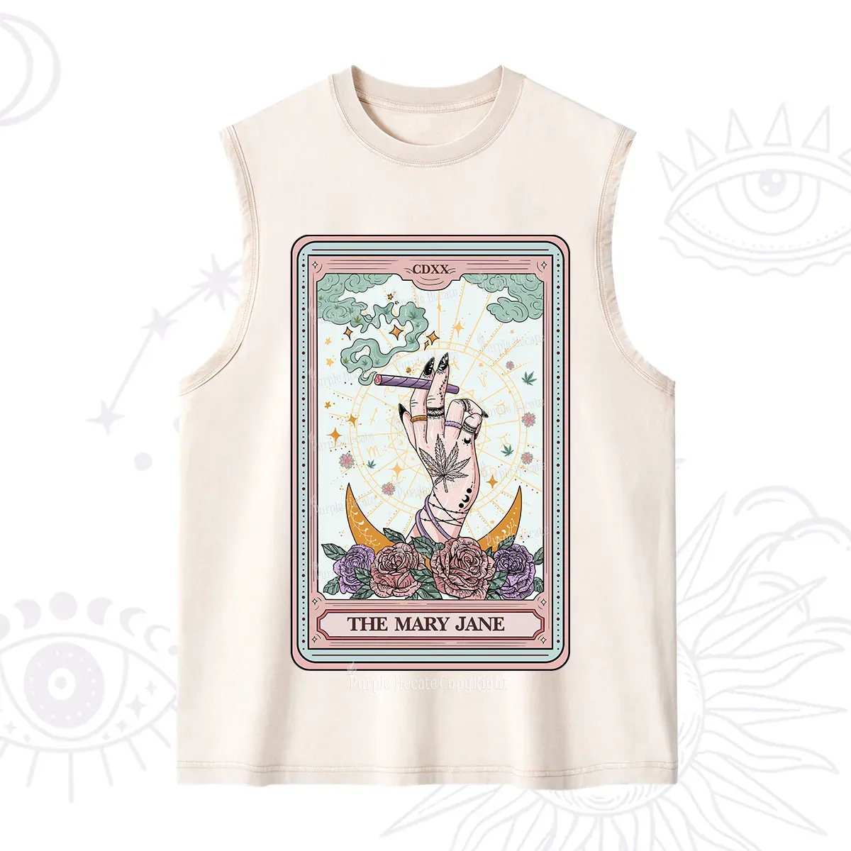 Purplehecate The Mary Jane Tarot Washed Tank