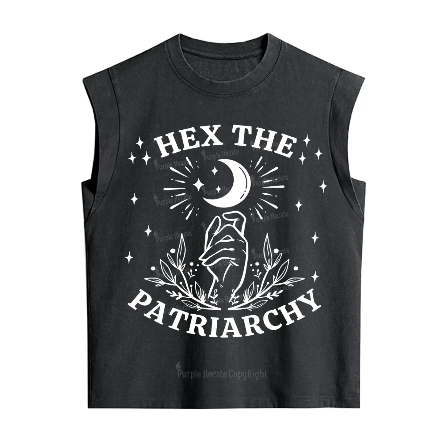 Purplehecate Hex The Patriarchy Vintage Washed Tank