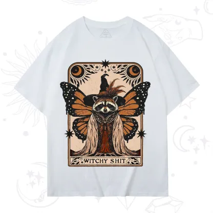 Purplehecate Witchy Shit Raccoon T-Shirt