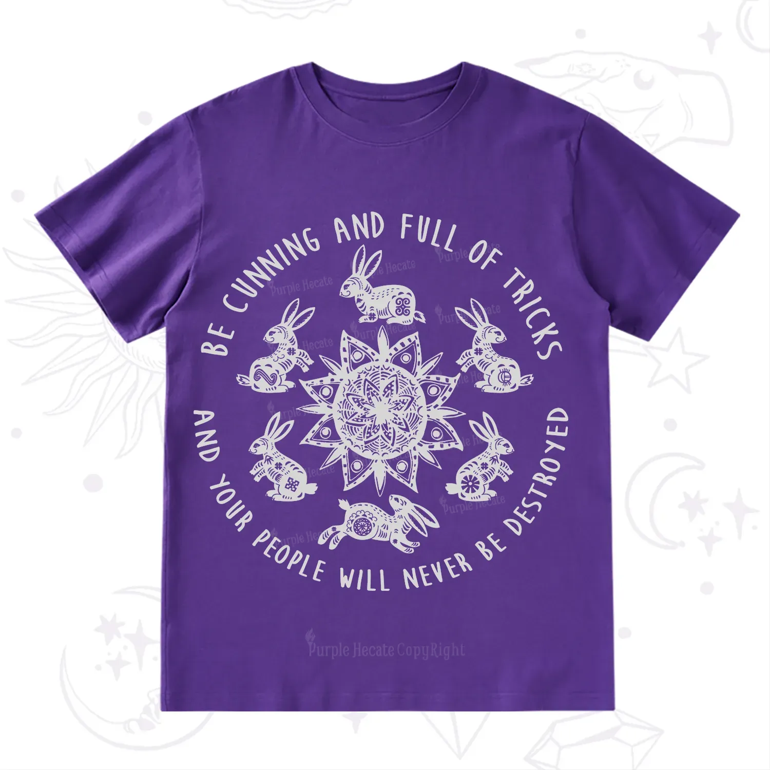 Purplehecate Cunning Rabbit Protection Spell T-Shirt